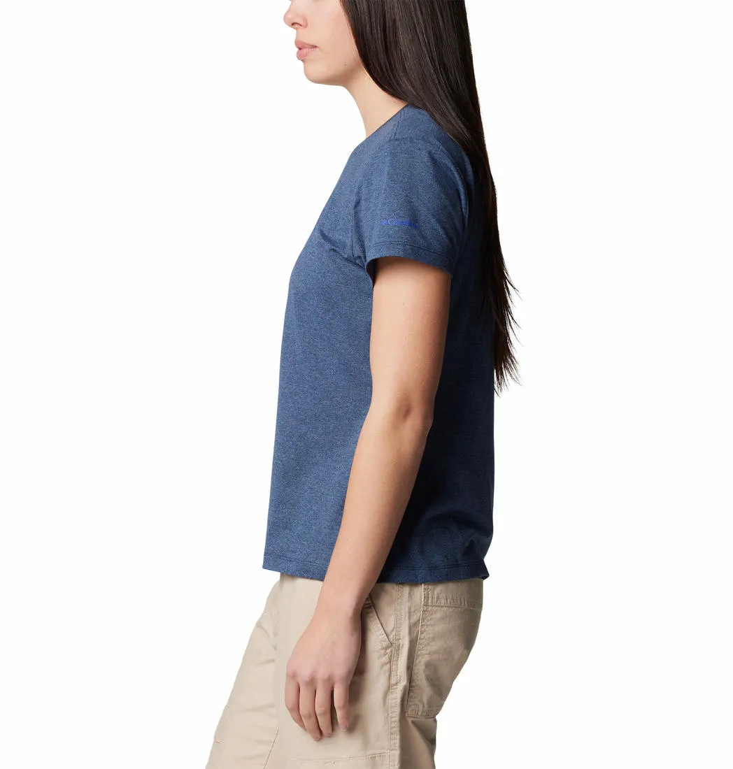 Fashion Essential Columbia Women Blue Sloan Ridge Graphic SS Tee