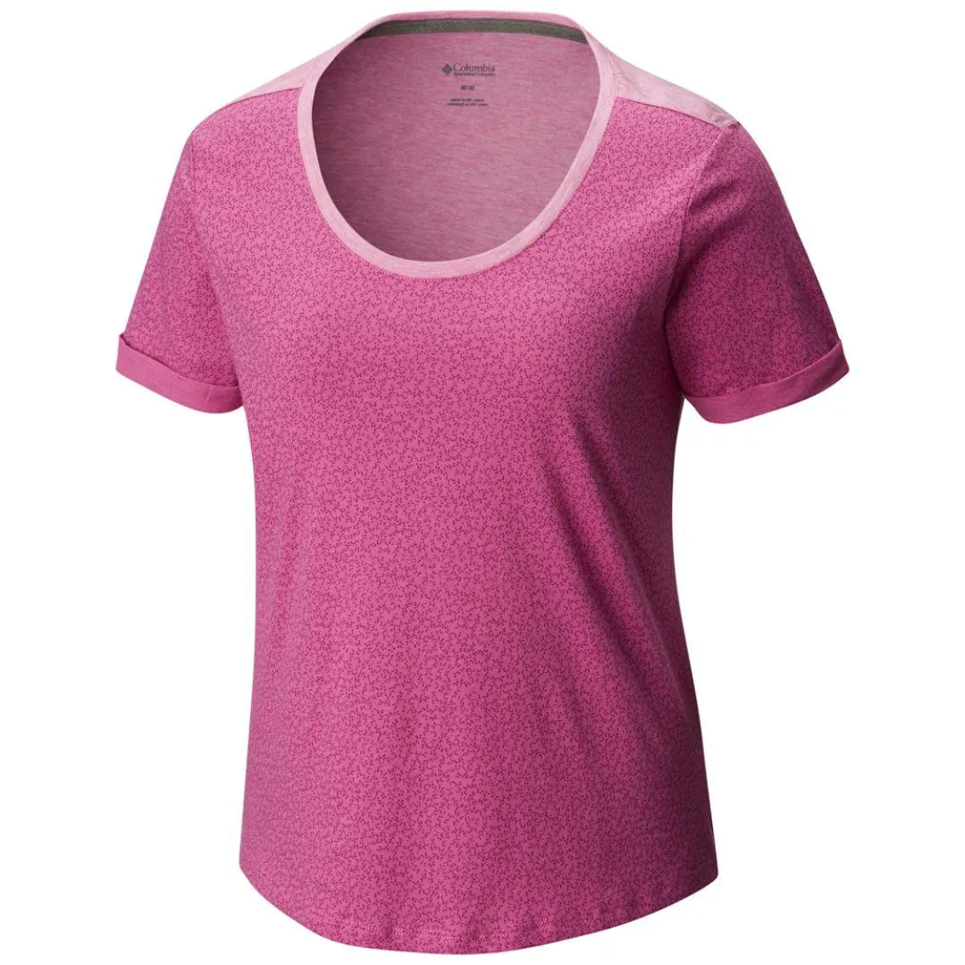 Columbia Women Purple Sandy River Tee Eco Friendly Dyes Fresh Vibes