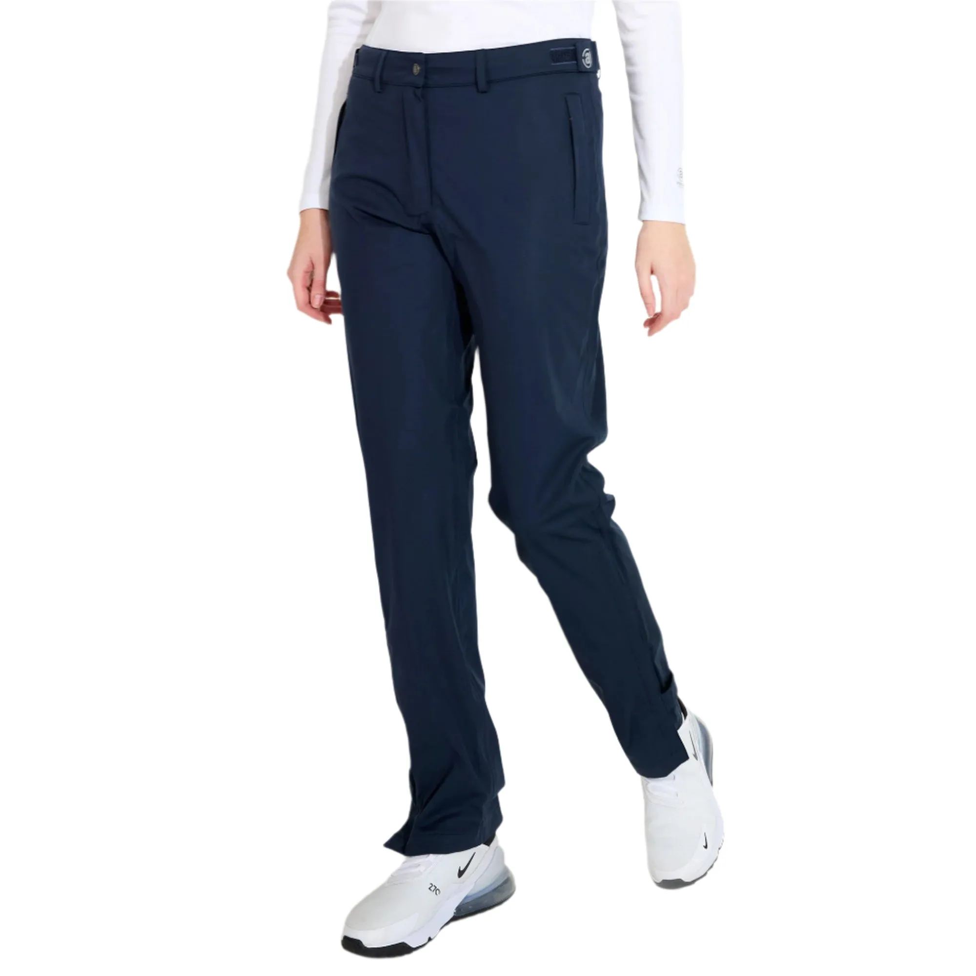 Cushion Fit Design Athletic Stretch Pants Women Bounce Rain Trousers