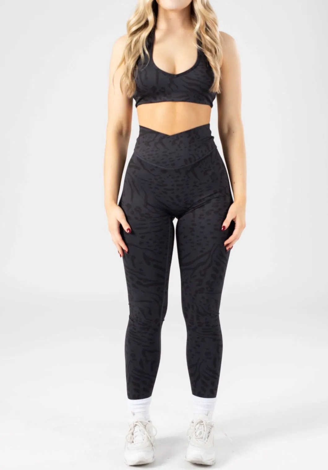 Non Slip Grip Waistband Reluna Crossover Sculptseam? Legging Panther