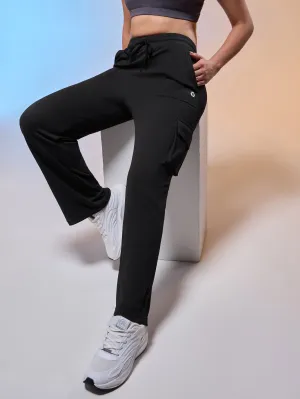 Women Solid Straight Fit Cargo Trackpants with TECHNOCOOL  Comfy Layers