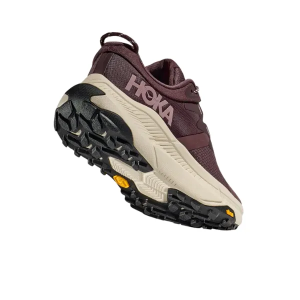 HOKA Women's Transport Smoky Quartz/Oat Milk/Purple Seamless Construction Design running with friends shoes