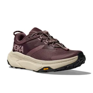 HOKA Women's Transport Smoky Quartz/Oat Milk/Purple leather - finish - design shoes