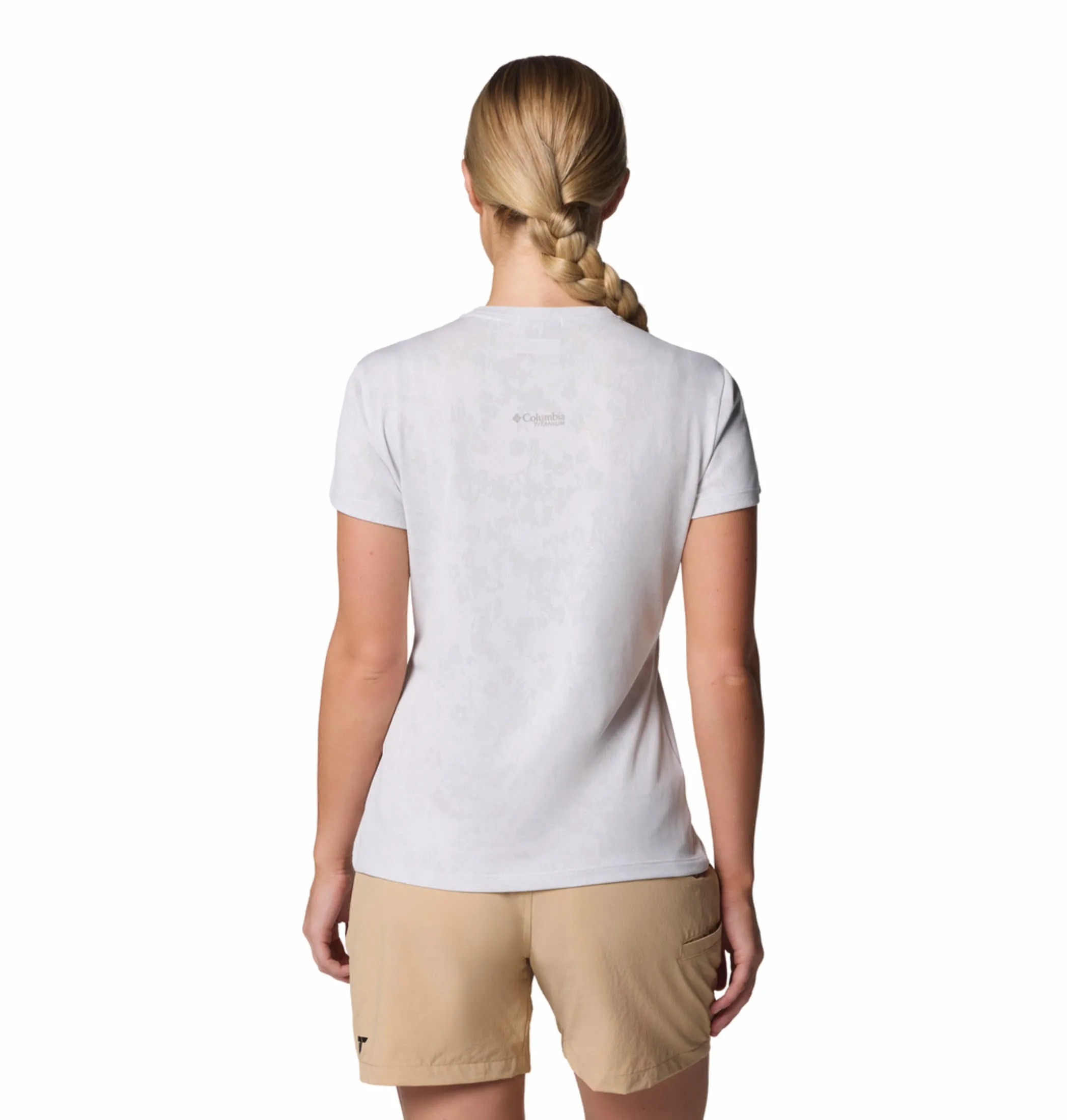 Fit For Movement Holiday Wear Columbia Women White Bluebird Canyon Short Sleeve Crew
