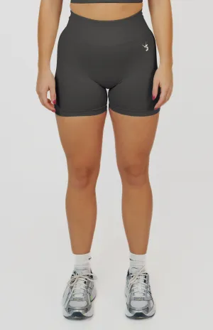 Form Seamless Scrunch Shorts - Slate Grey Stretch Fit Design