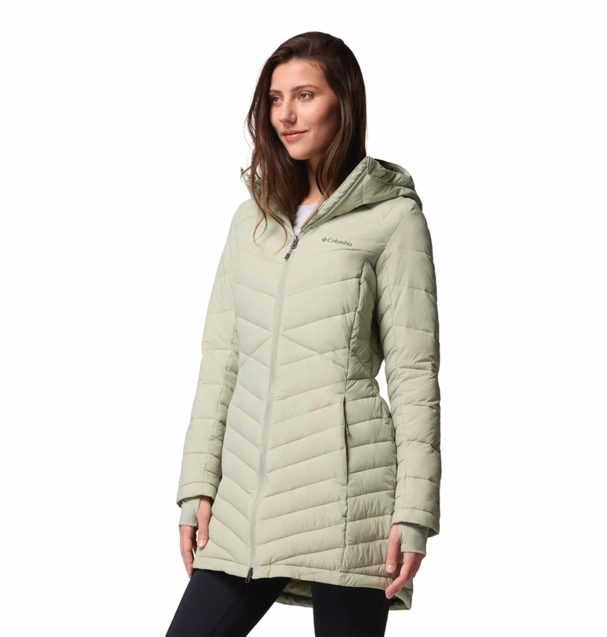 Columbia Women Green OmniHeat Infinity Joy Peak II Jacket Relaxed Edge