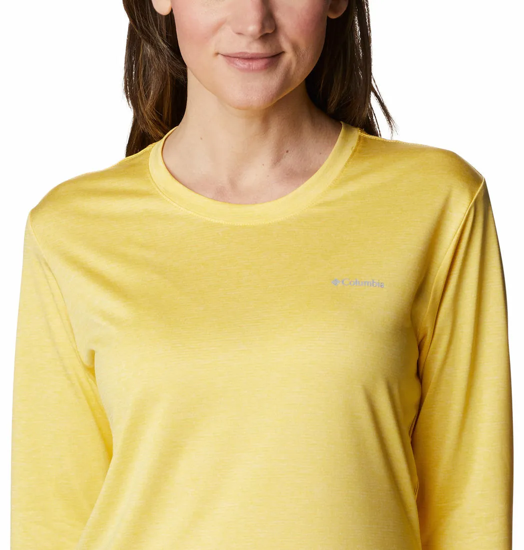 Soft Layering Columbia Women Yellow Columbia Hike LS Shirt