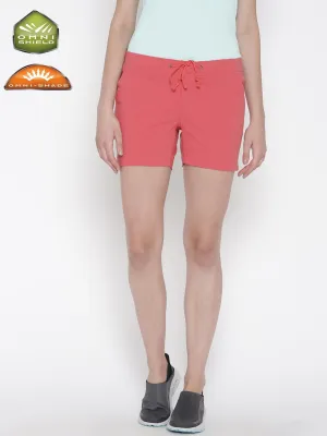 FoldableDesign Cool Breeze Columbia Women Red Anytime Outdoor Short (Sun Protection)