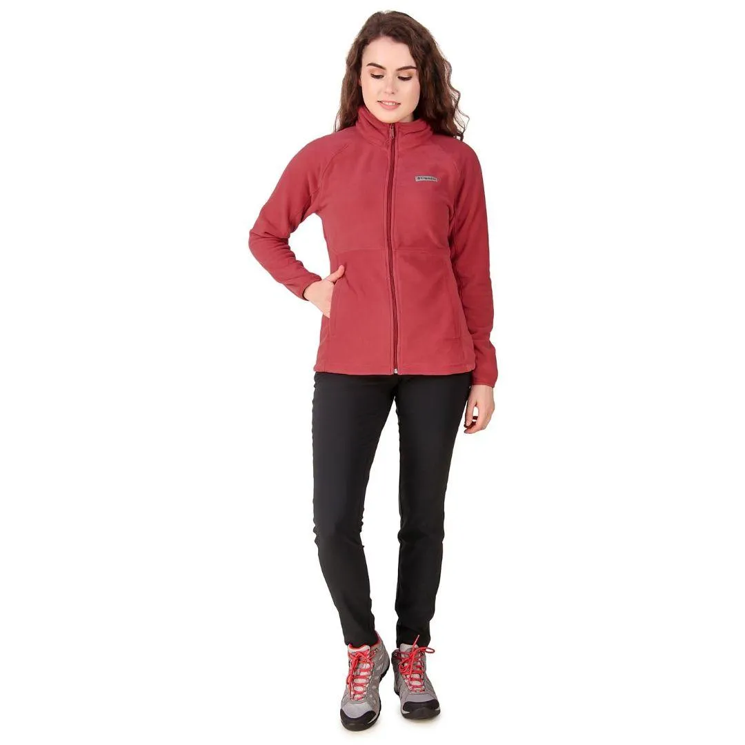 Disrupt Trendy Protection Columbia Women Red Basin Trail Fleece Full Zip