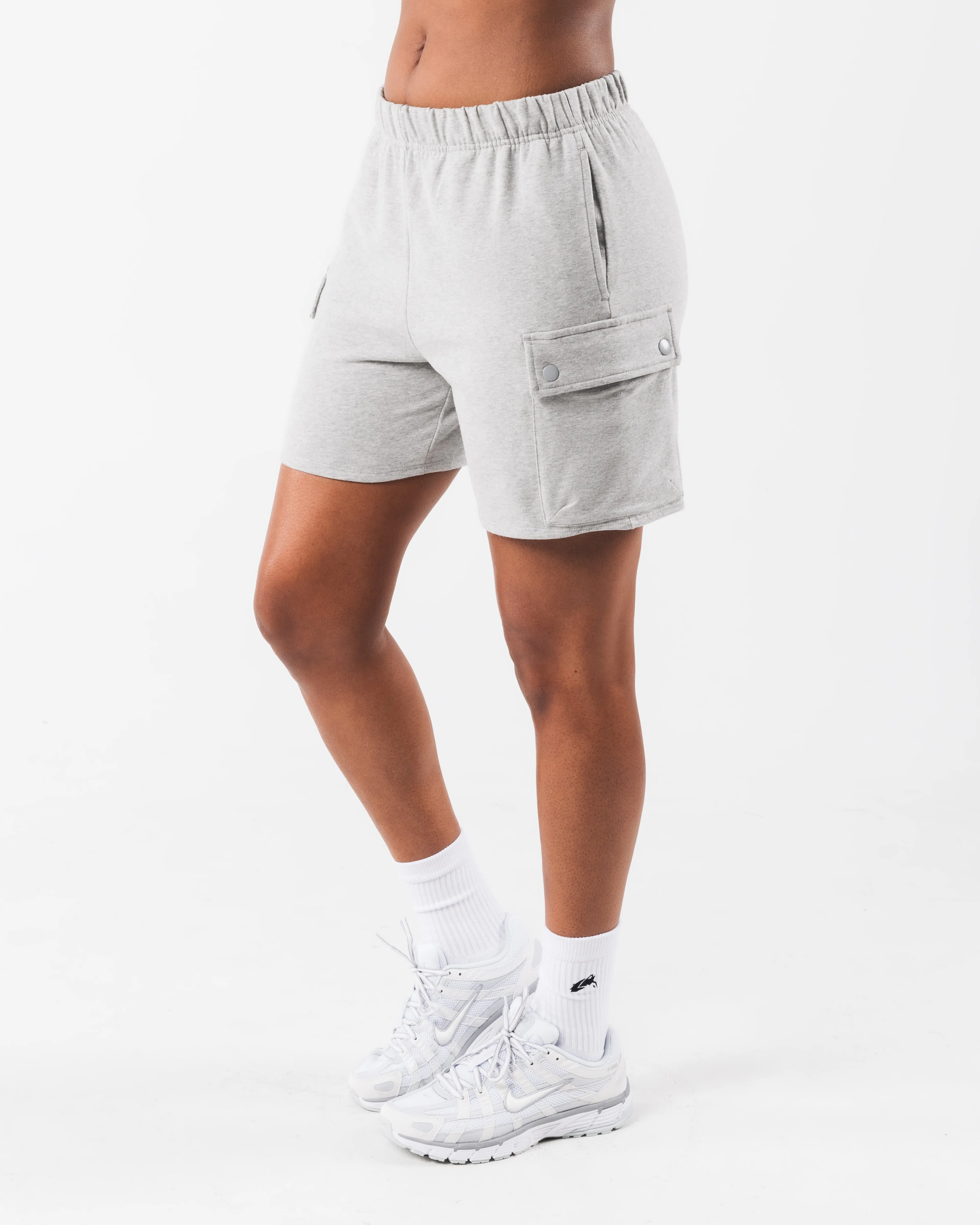Gentle On Skin Cargo Short - Heather Cloud