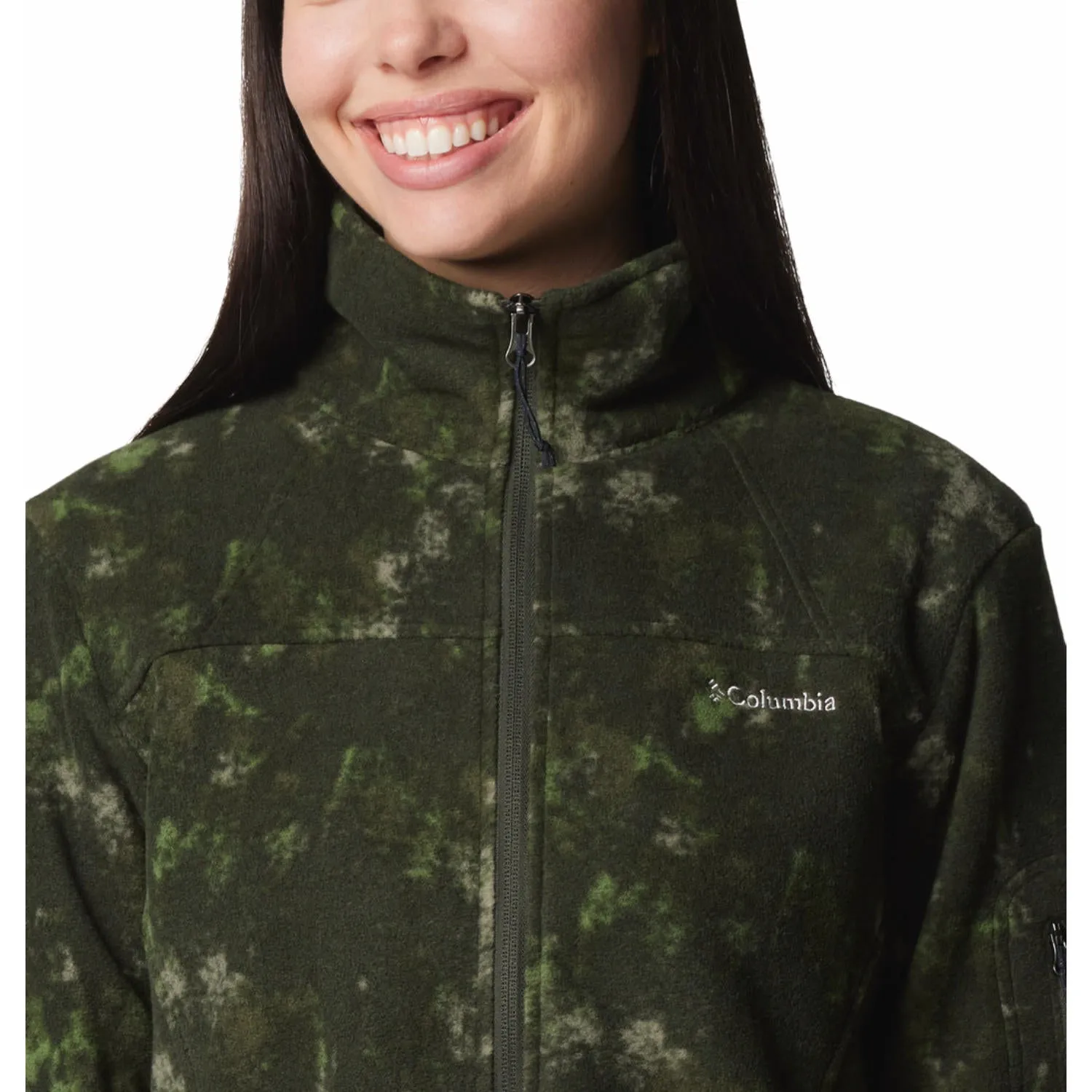 Situation Columbia Women Green Fast Trek Printed Jkt