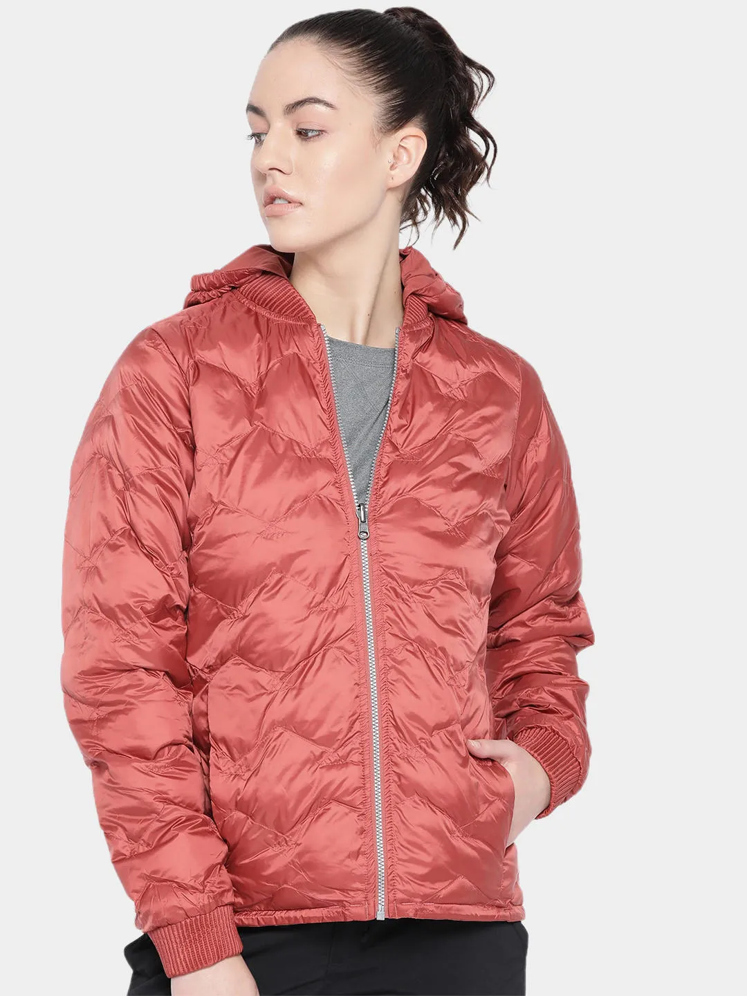 Raglan Sleeve Construction Columbia Women Red Hillsdale Spring Reversible Jacket