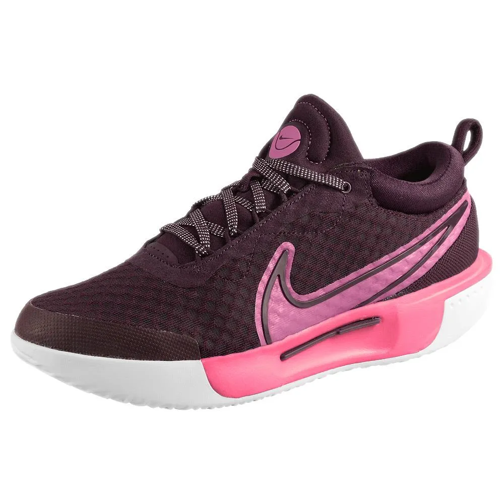 Nike Women's Court Zoom Pro - Premium - Burgundy Crush/Pinksicle Air Flow Odor Control Technology