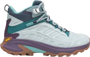 Merrell Moab Speed 2 Leather Mid Waterproof Womens Walking Boots - Blue Color Mix