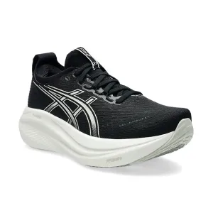 Women's Gel-Nimbus 27 Black/Lake Grey Anti Odor Urban Stroll Traction pattern