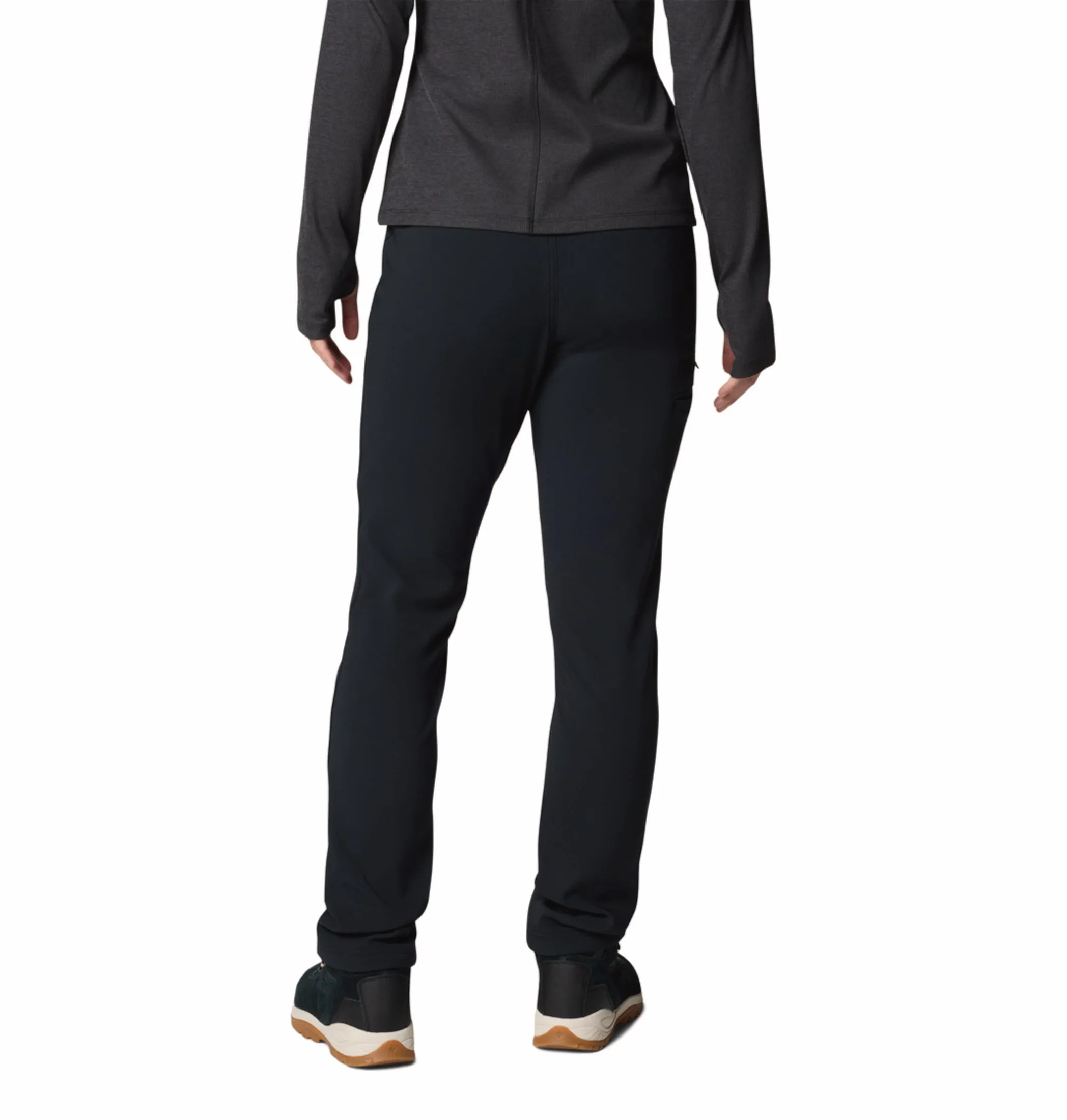 Columbia Women Black OmniShield Back Beauty High-Rise Pant Cushioned Support Fit