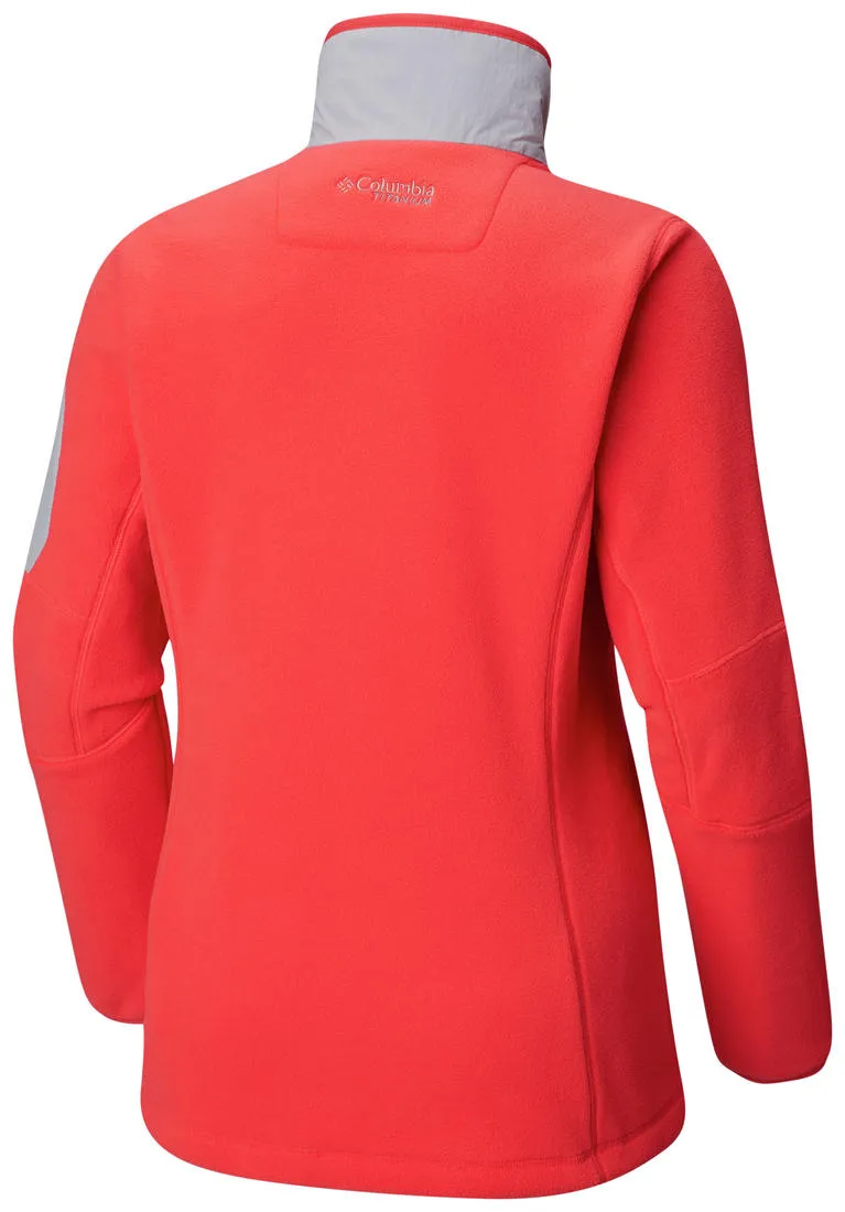 Columbia Women Red Titan Pass II 2.0 Fleece Tweezers