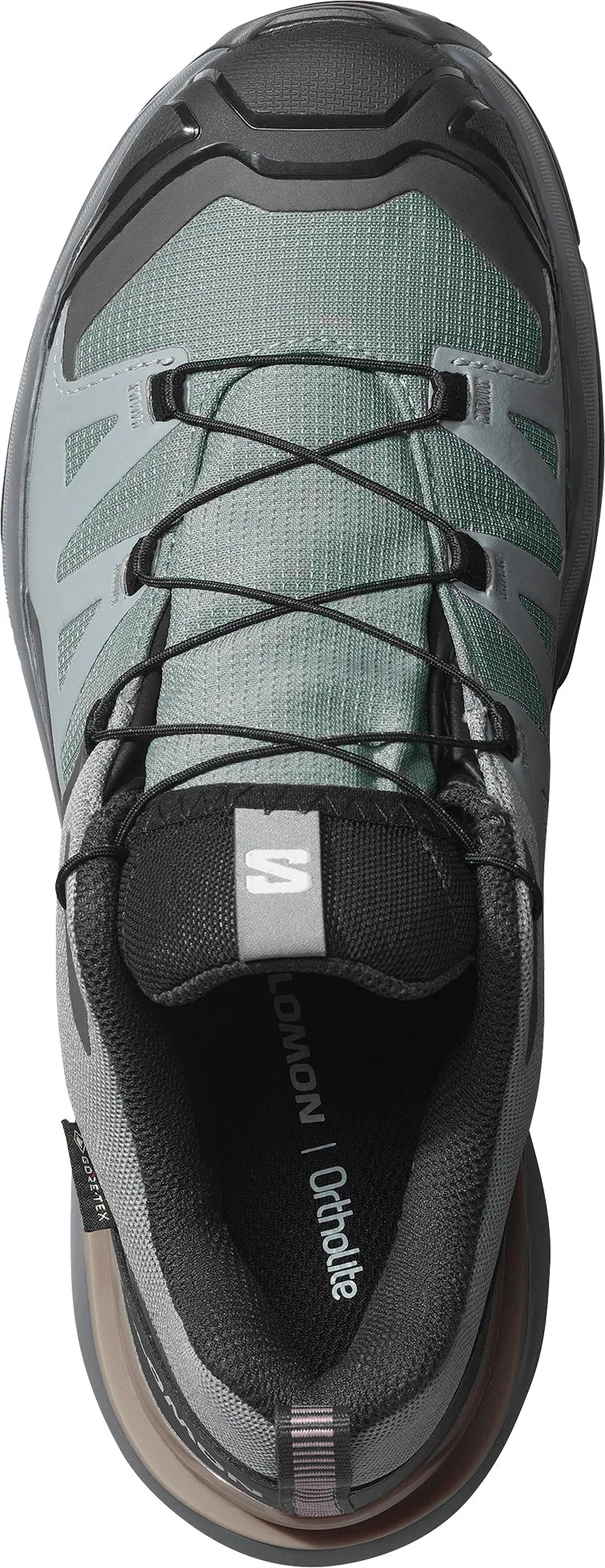Slip Safe Salomon X Ultra 360 GORE-TEX Womens Walking Shoes - Green