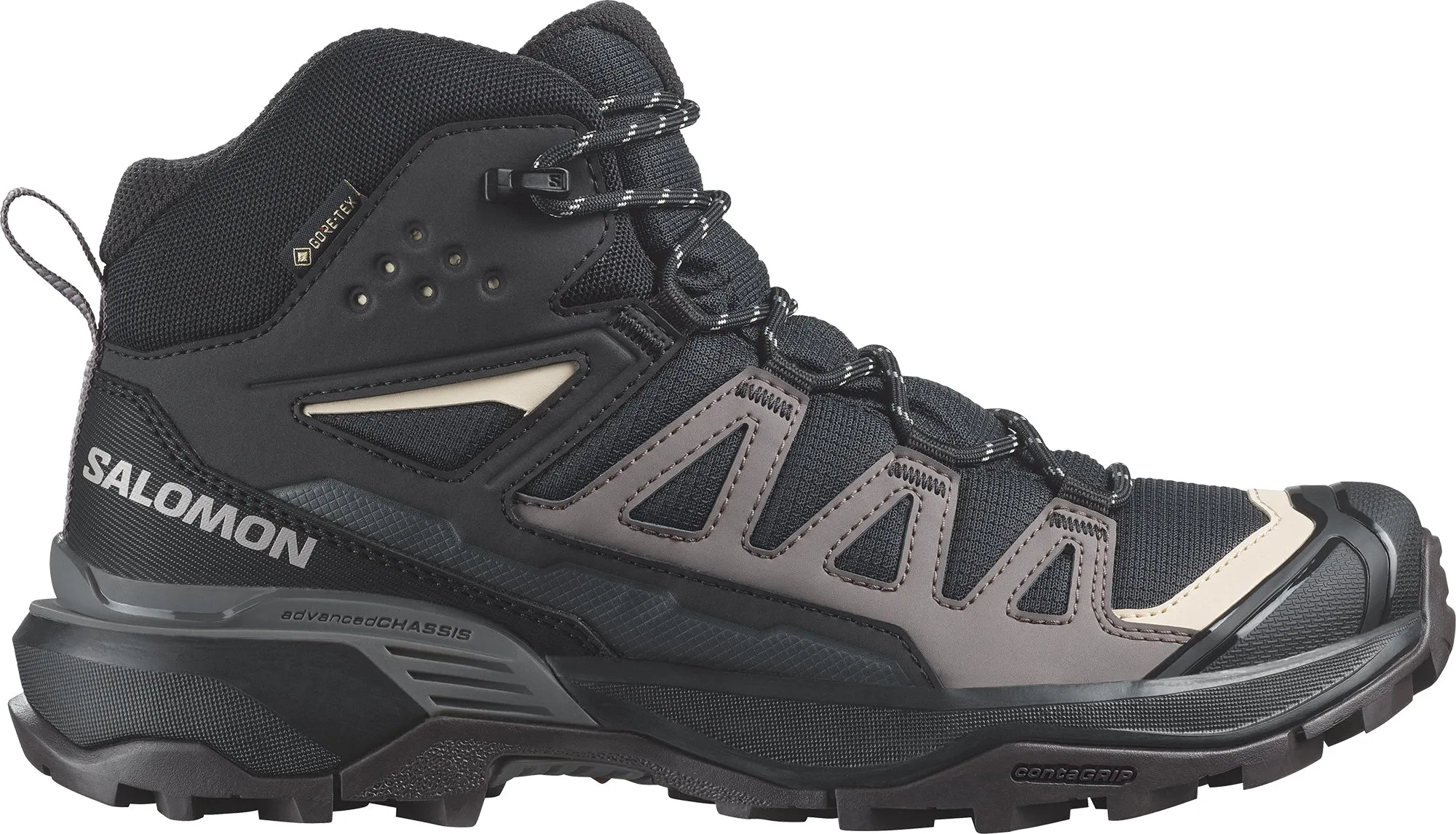Salomon X Ultra 360 Mid GORE-TEX Womens Walking Boots - Black Hiking Mood Game Ready