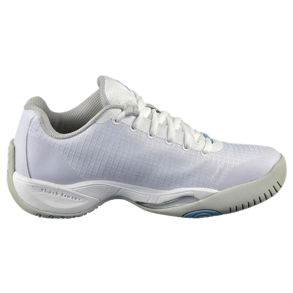 Prince Women's T22.5 - White/Blue Step Cushion Enhanced Lateral Support