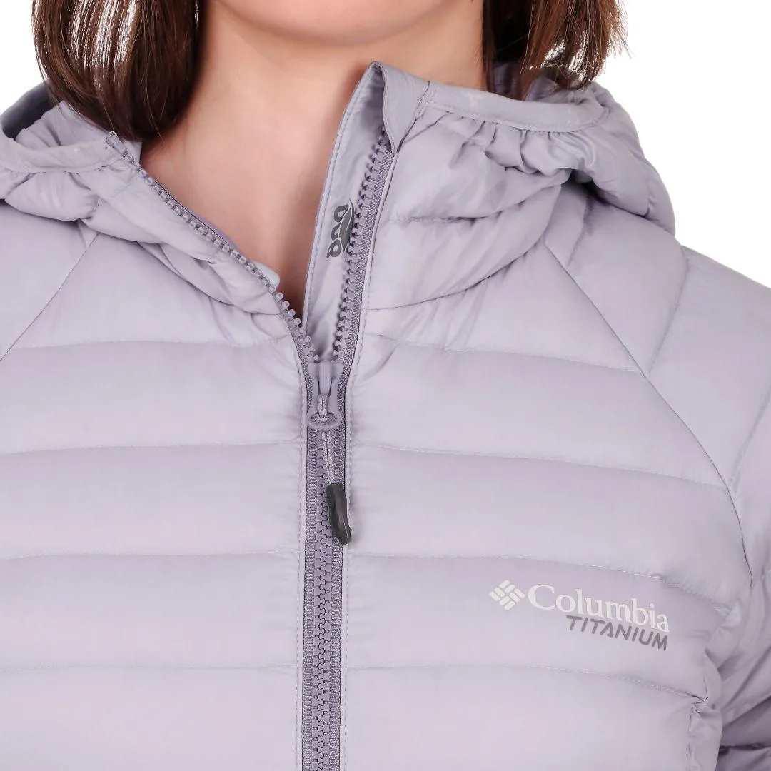 Columbia Women Purple Alpha Trail Down Hooded Jacket subtle style Anti-static
