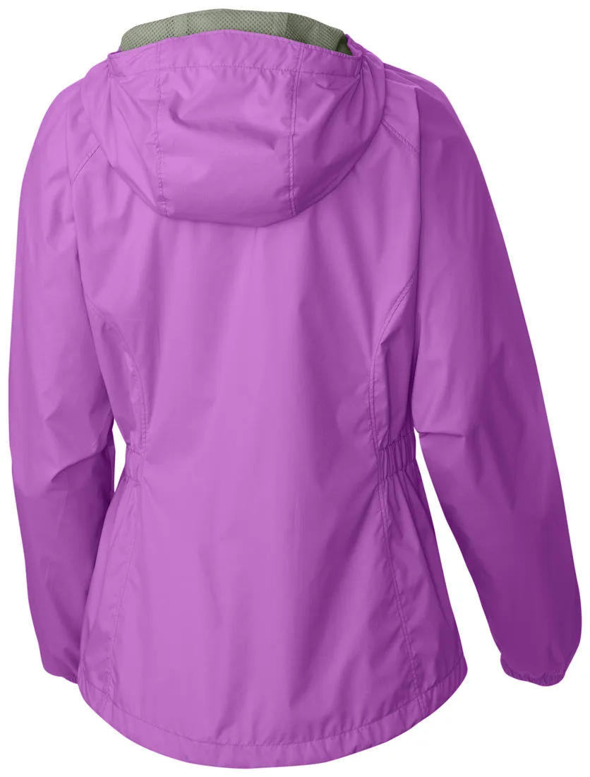 High Collar Support Layer Piece Columbia Women Purple Proxy Falls Jacket