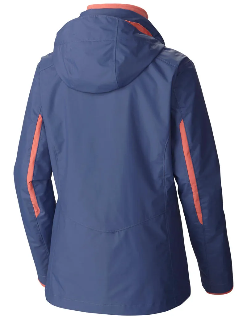 Columbia Women Blue Bugaboo Interchange Jacket Rugged Gear Stretchable Fabric