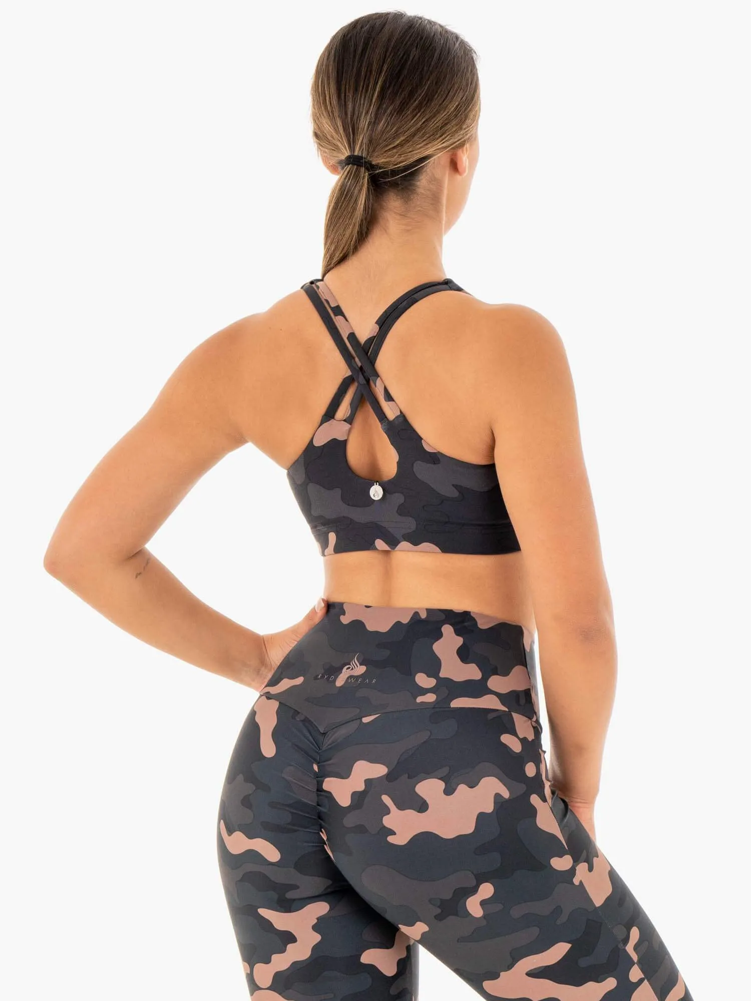 Camo Sports Bra - Rose Camo Secure Support