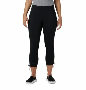 Perfect Performance Adjustable drawstring Columbia Women Black Anytime Casual Ankle Pant (Sun Protection)