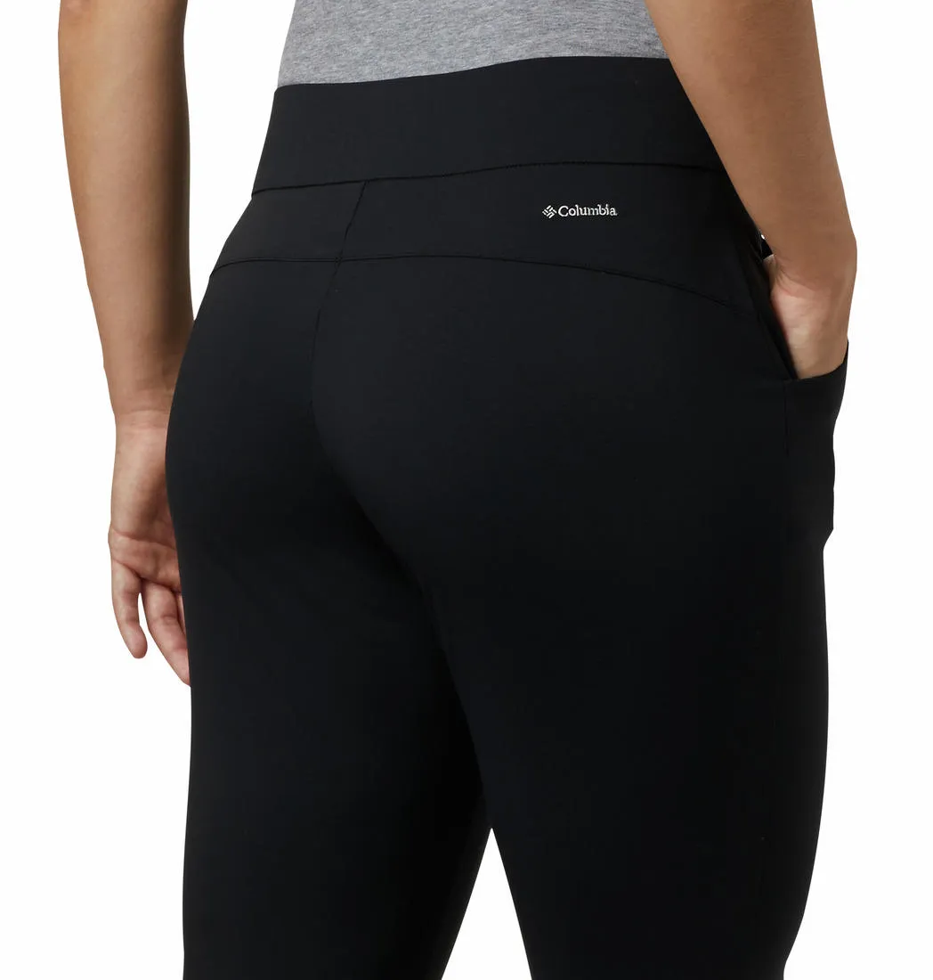 Zero Edge Pocket Design Columbia Women Black Anytime Casual Ankle Pant (Sun Protection)