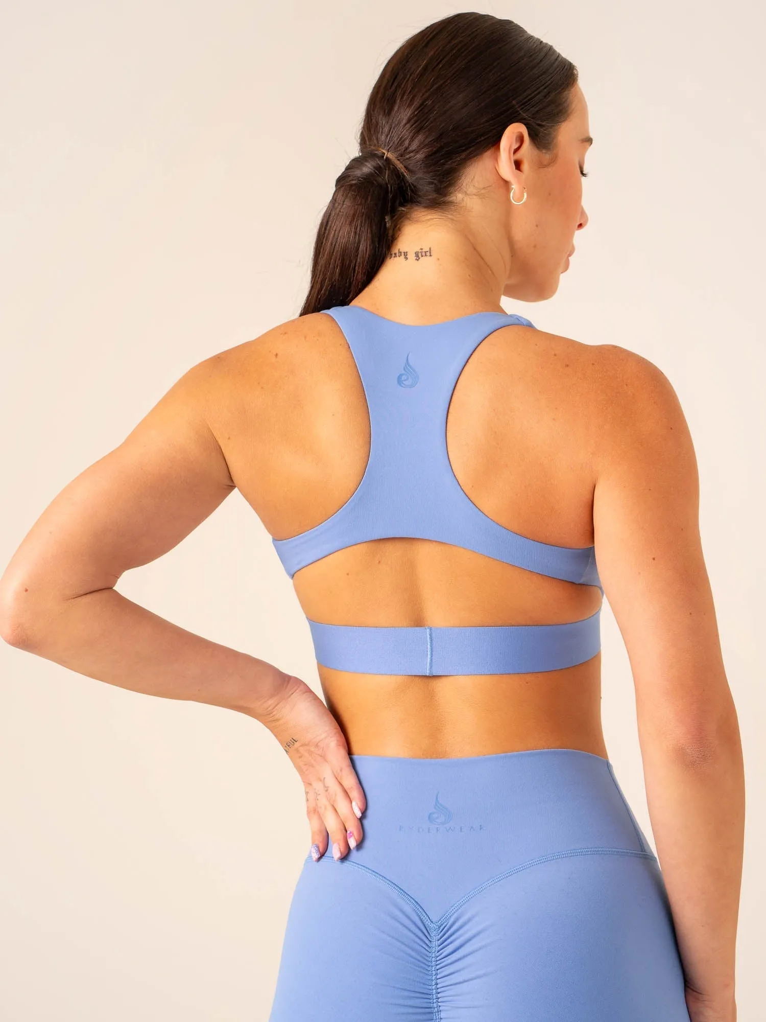 Baggy fit Prime Sports Bra - Cornflower Blue