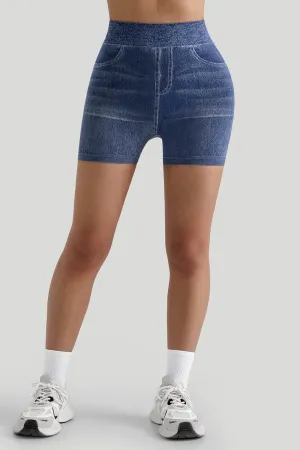 Faux Denim Short Ultra light Perfect Fit Look