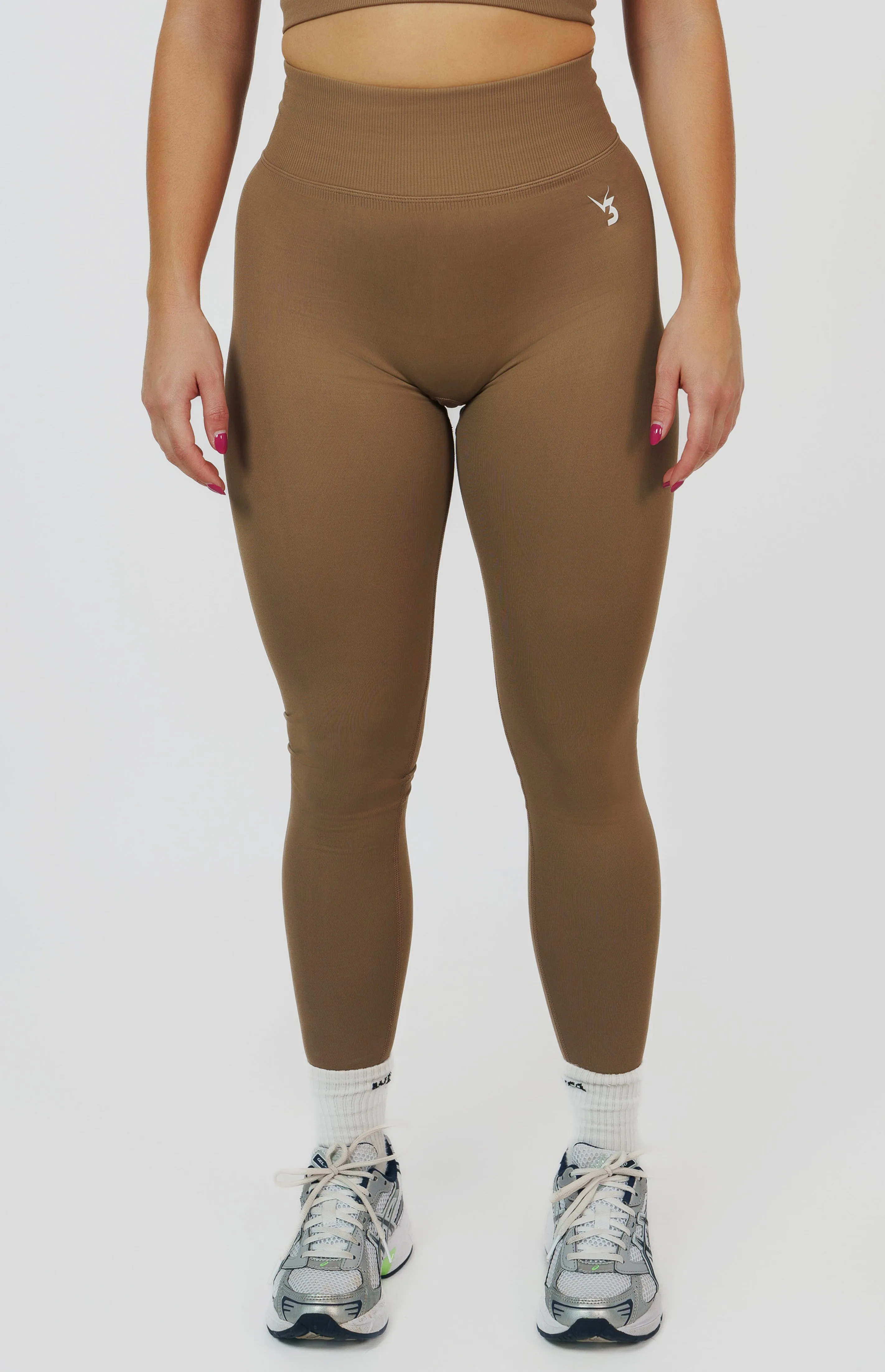 Casual Look Form Seamless Scrunch Leggings - Cocoa Beige