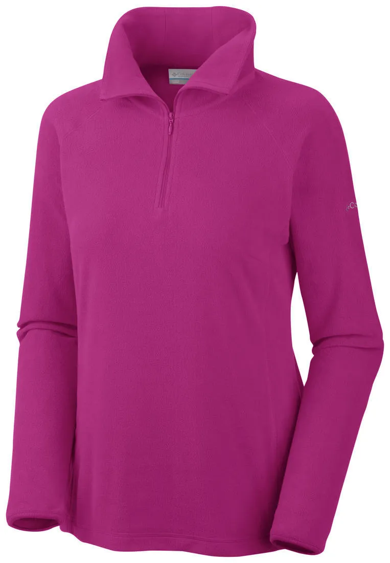 Columbia Women Red Glacial Fleece III 1/2 Zip Trendy Protection
