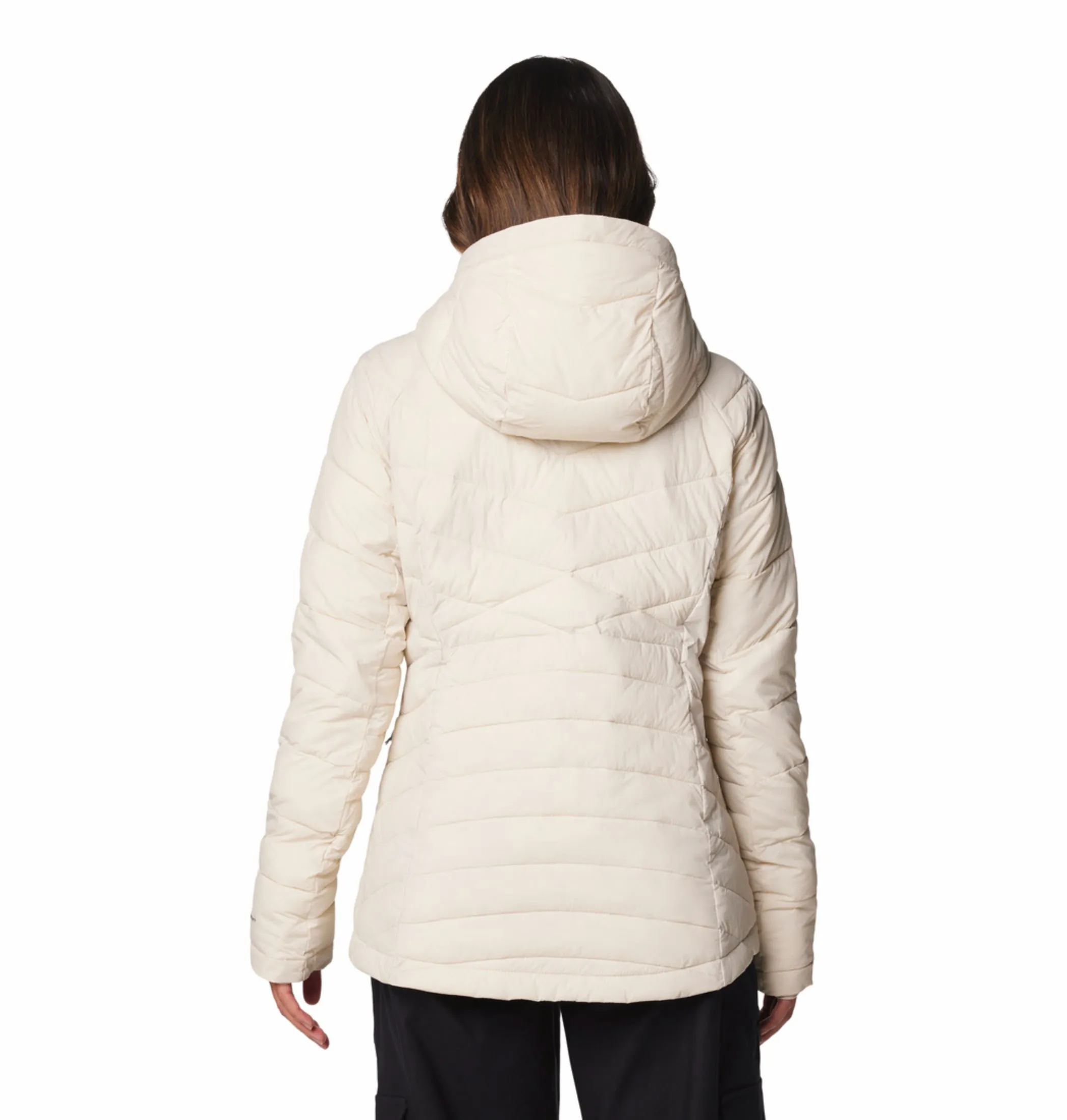 Columbia Women Beige OmniHeat Infinity Joy Peak II Down Jacket Cold Trails